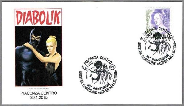 Arts Cartoons Comics BD Diabolik 2015 Italy FDC_1