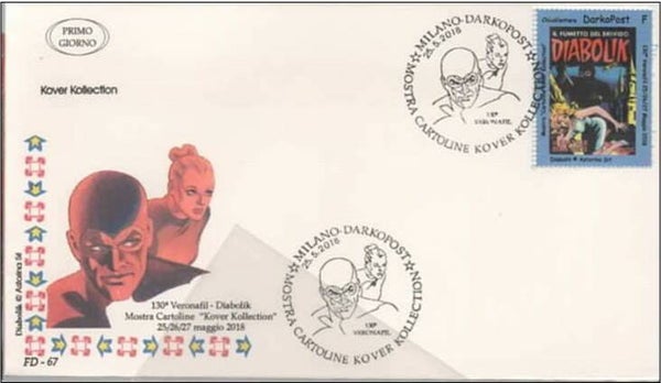 Arts Cartoons Comics BD Diabolik 2018 Italy FDC 2