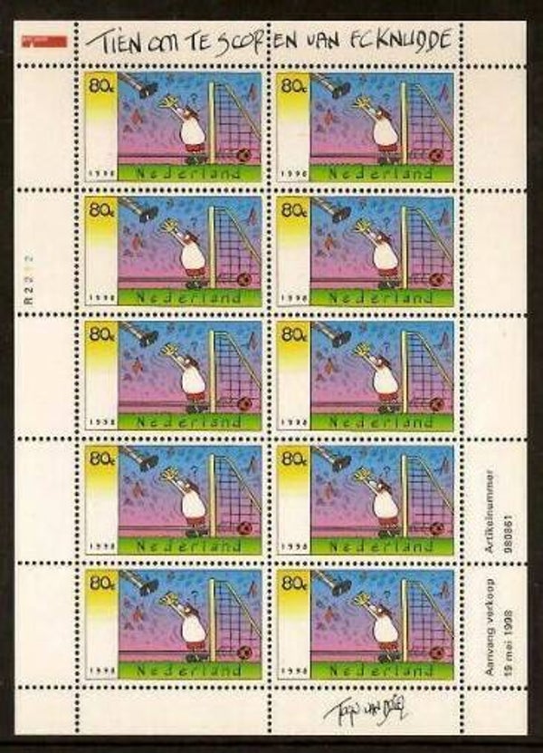 Arts Cartoons Comics BD FC Knudde by John le Noble & Toon van Driel 1998 Netherlands sheet