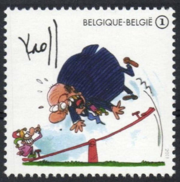 Arts Cartoons Comics BD Humor by Pierre Kroll 2011 Belgium stamp
