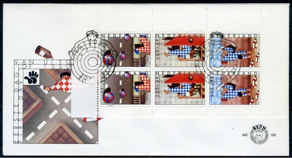 Arts Cartoons Comics BD Children Safety 1977 Netherlands FDC 162a