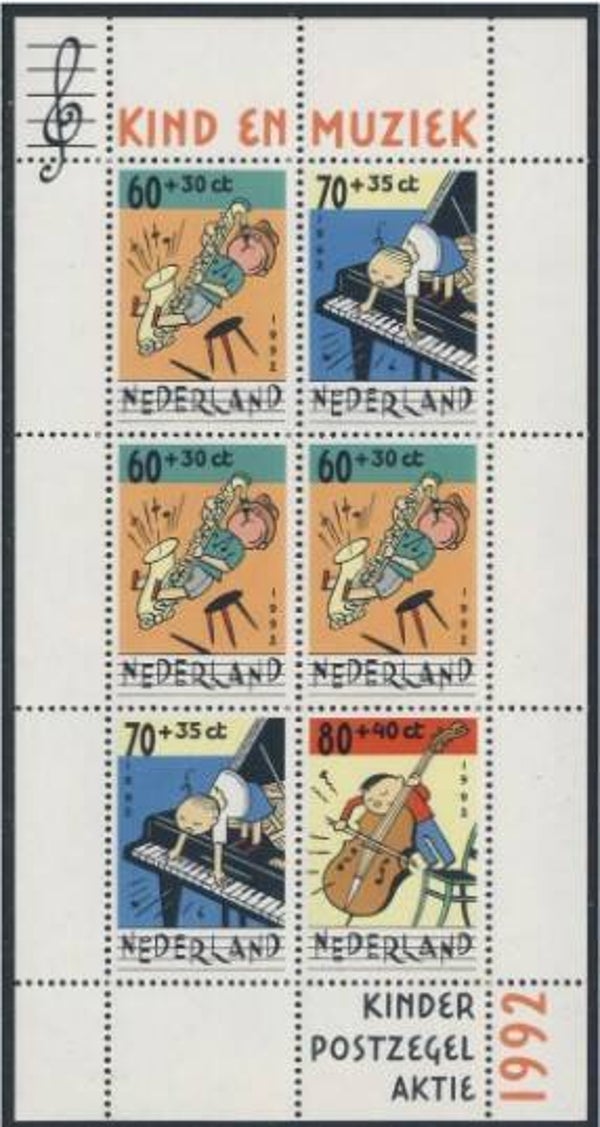 Arts Cartoons Comics BD Children 1992 Netherlands sheet