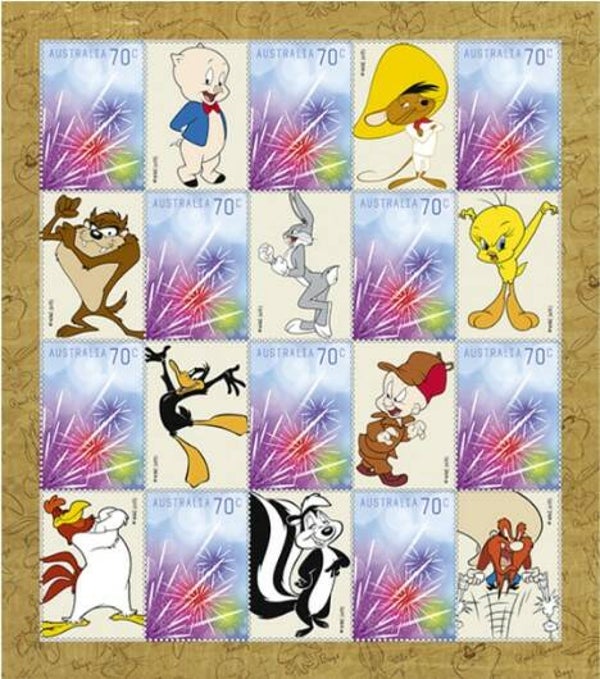 Arts Cartoons Comics BD Looney Tunes 2015 Australia sheet