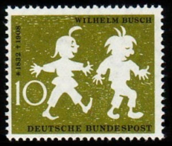 Arts Cartoons Comics BD Max & Moritz by Wilhelm Busch 1958 Germany stamp