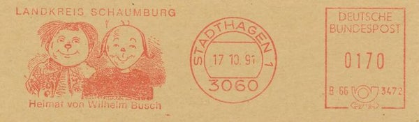 Arts Cartoons Comics BD Max & Moritz by Wilhelm Busch 1991 Germany meter