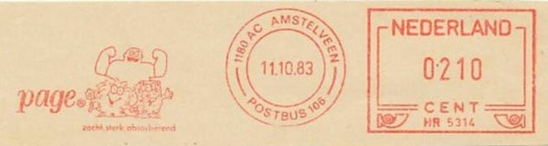 Arts Cartoons Comics BD Page 1983 Netherlands meter