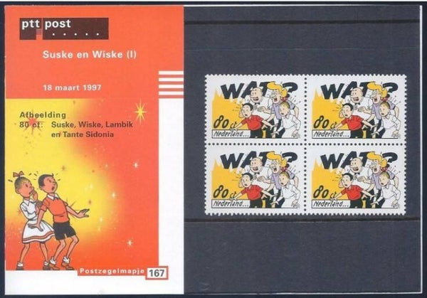 Arts Cartoons Comics BD Suske & Wiske by Willy Vandersteen 1997 Netherlands PTT-mapje 167