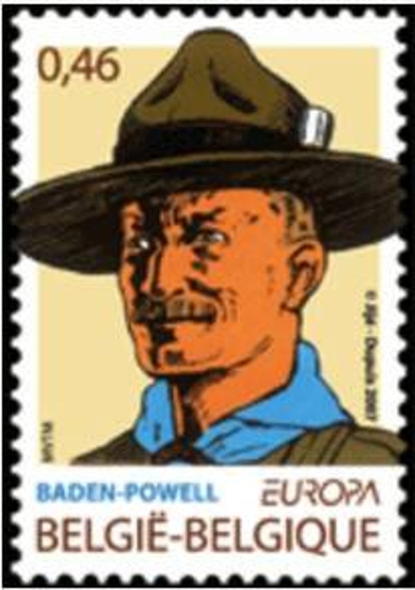 Arts Cartoons Comics BD Scouting Lord Robert Baden-Powell of Gilwell 2007 Belgium stamp