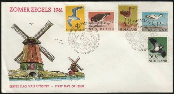 Birds 1961 Netherlands FDC