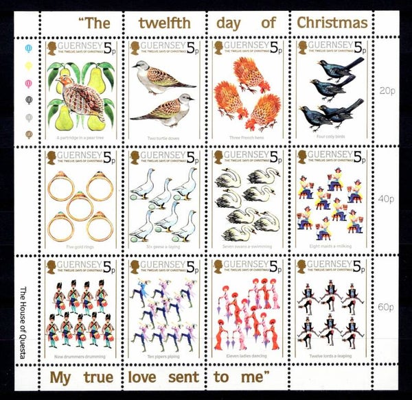 Birds 1984 Guernsey sheet