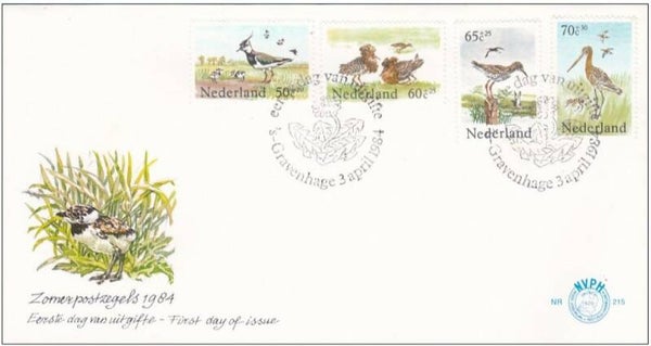 Birds 1984 Netherlands FDC
