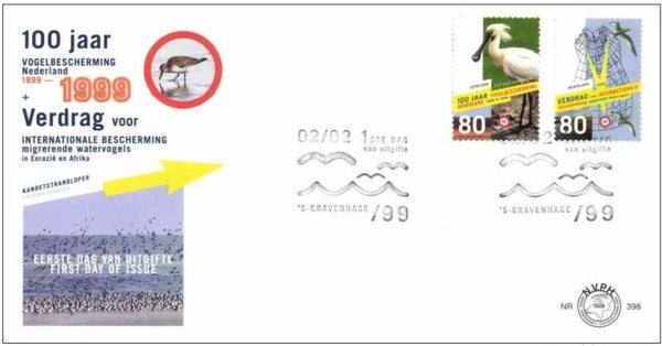 Birds 1999 Netherlands FDC