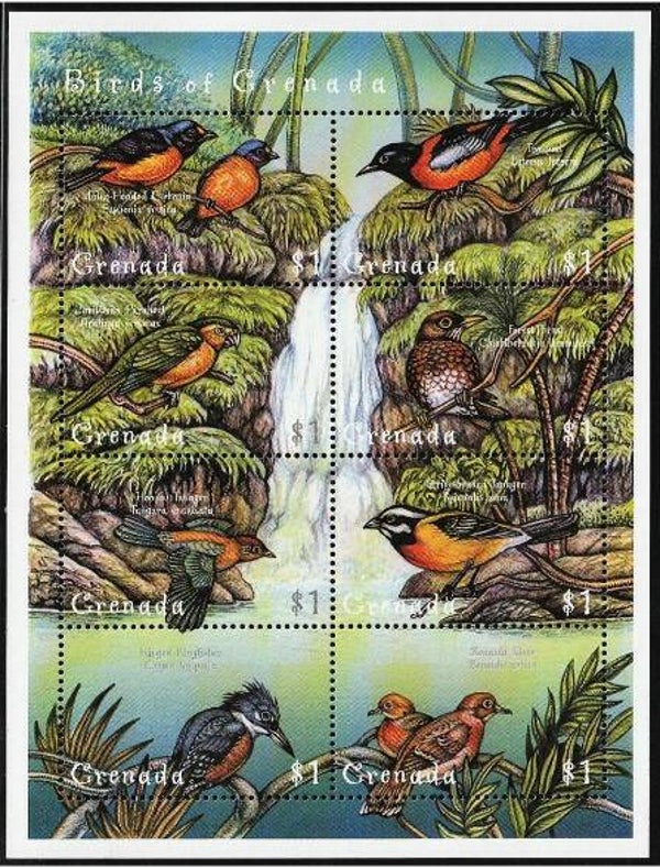 Birds 2000 Grenada miniature sheet