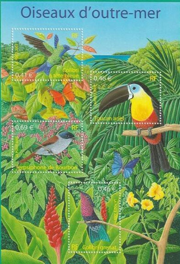 Birds 2003 France souvenir sheet