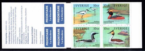 Birds 2003 Sweden booklet inside