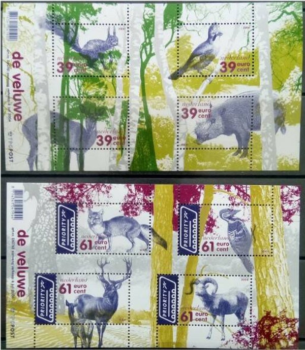 Birds 2004 Netherlands souvenir sheets