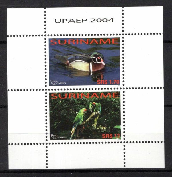 Birds 2004 Surinam miniature sheet