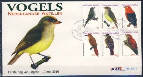 Birds 2010 Netherlands Antilles FDC