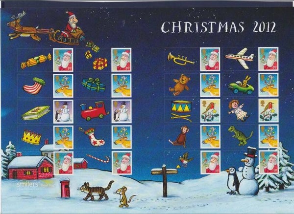 Birds 2012 Great Britain smiler sheet