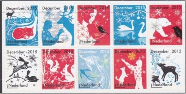Birds 2015 Netherlands souvenir sheet