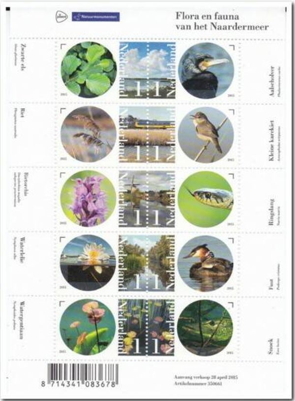 Birds 2015 Netherlands souvenir sheet 2
