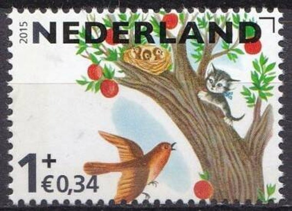 Birds 2015 Netherlands stamp