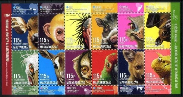 Birds 2016 Hungary souvenir sheet