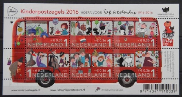 Birds 2016 Netherlands souvenir sheet