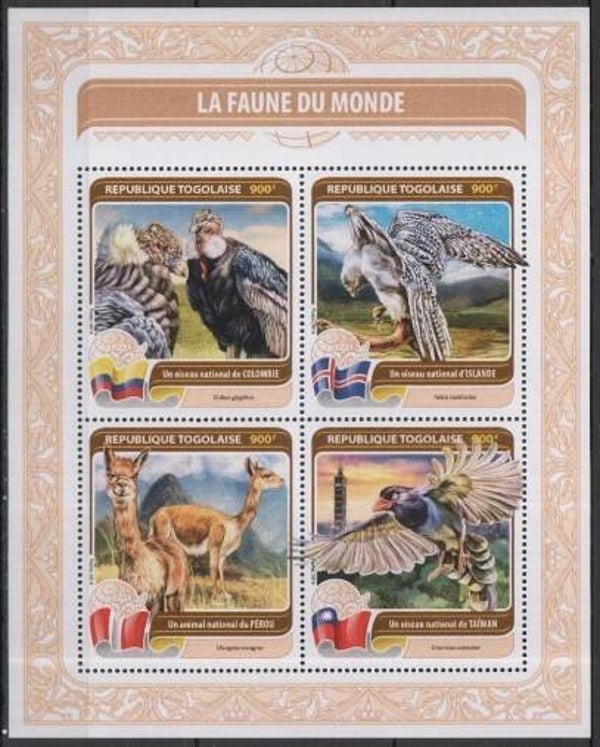 Birds 2016 Togo miniature sheet 2