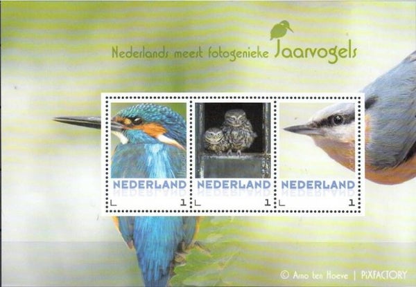 Birds 2017 Netherlands miniature sheet 4