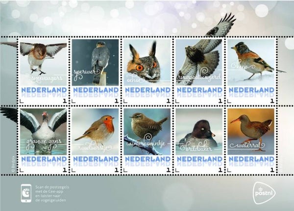 Birds 2017 Netherlands sheet 1