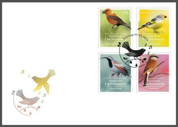 Birds 2021 Liechtenstein FDC