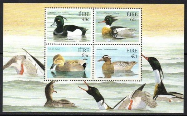 Birds Ducks 2004 Ireland miniature sheet