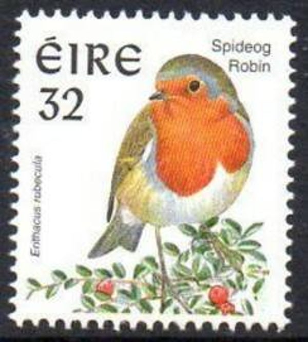 Birds (Erithacus rubecula) European Robin 1997 Ireland stamp 32c