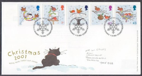 Birds (Erithacus rubecula) European Robin 2001 Great Britain FDC