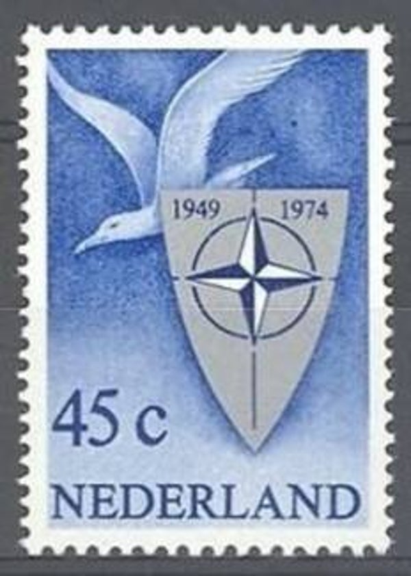 Birds Gulls 1974 Netherlands stamp
