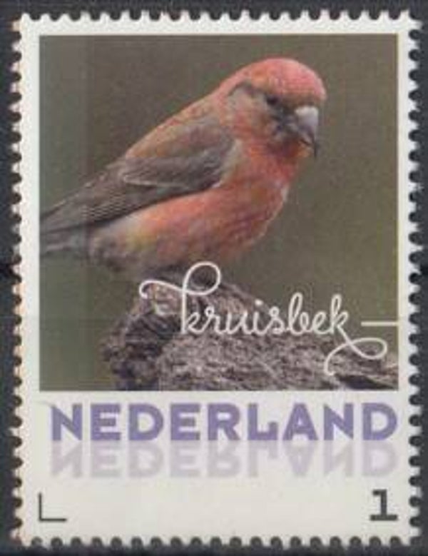 Birds (Loxia curvirostra) Common Crossbill 2017 Netherlands stamp