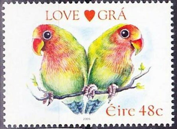 Birds Parakeets 2005 Ireland stamp