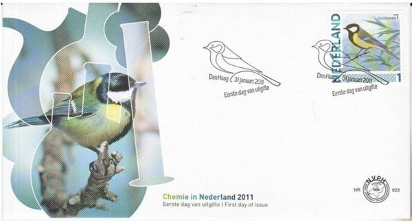 Birds (Parus major) Great Tit 2011 Netherlands FDC