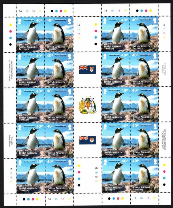 Birds Penguins 2013 British Antactic Territory sheet