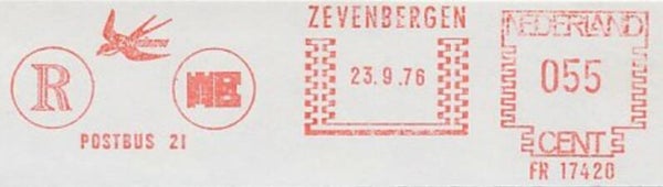 Birds Swallows 1976 Netherlands meter