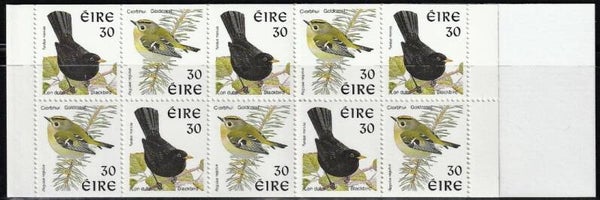 Birds (Turdus merula) Common Blackbird 1998 Ireland booklet