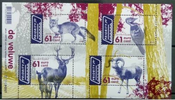 Birds Woodpeckers (Dendrocopos major) Great Spotted Woodpecker 2012 Netherlands miniature sheet