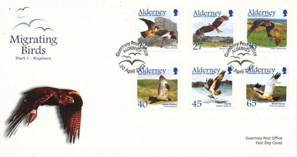 Birds of Prey 2002 Alderney FDC