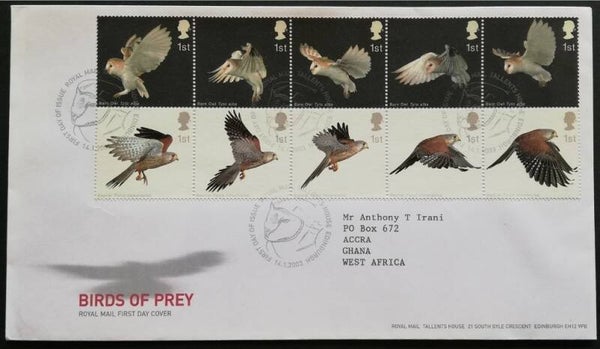 Birds of Prey 2003 Great Britain FDC