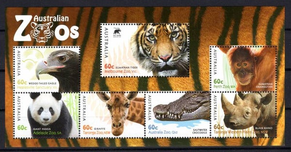 Birds of Prey 2012 Australia miniature sheet