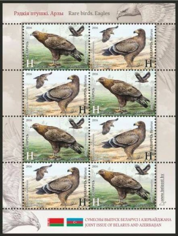 Birds of Prey 2016 Belarus miniature sheet