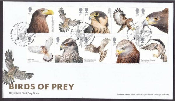 Birds of Prey 2019 Great Britain FDC