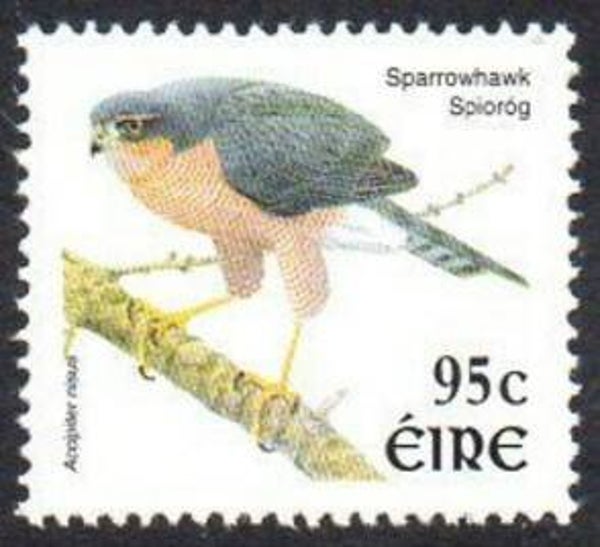 Birds of Prey (Accipiter nisus) Eurasian Sparrowhawk 2002 Ireland stamp
