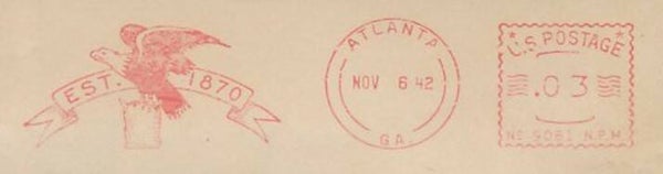 Birds of Prey (Haliaeetus leucocephalus) Bald Eagle 1942 USA meter 2